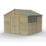Forest Beckwood 10' x 9' 6" (Nominal) Apex Shiplap Timber Shed with Base & Assembly