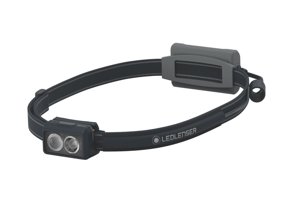 LEDlenser NEO3 Rechargeable LED Head Torch Black 400lm Screwfix