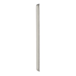 Contactum iConic 1-Module Grid Faceplate Brushed Steel
