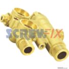 Baxi 720789401 Brass Flow Assembly without By-Pass