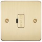 Knightsbridge  13A Unswitched Fused Spur  Brushed Brass