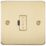 Knightsbridge  13A Unswitched Fused Spur  Brushed Brass