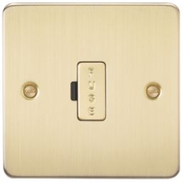 Knightsbridge FP6000BB 13A Unswitched Fused Spur  Brushed Brass