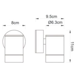 Saxby Odyssey Outdoor Wall Light Satin Black