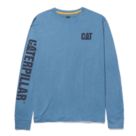 CAT Trademark Banner Long Sleeve T-Shirt Green Small 36" Chest