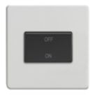 Varilight  10A 1-Gang 3-Pole Fan Isolator Switch Paintable  with Black Inserts