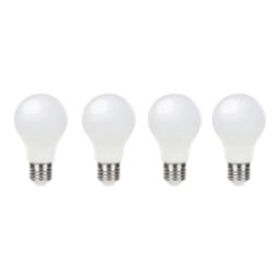 Essentials  E27 A60 LED Light Bulb  470lm 4.2W 4 Pack