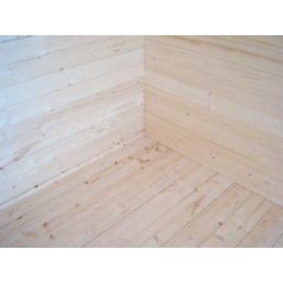 Shire Ringwood 13 ' 6"  x 12' (Nominal) Reverse Apex Timber Log Cabin