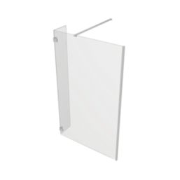 Palermo Showerwall Glass Polished Chrome 1950mm x 300mm x 8mm