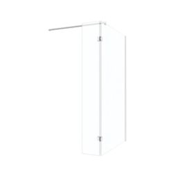 Palermo Showerwall Glass Polished Chrome 1950mm x 300mm x 8mm