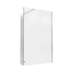 Palermo Showerwall Glass Polished Chrome 1950mm x 300mm x 8mm