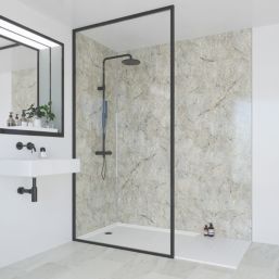 Multipanel Hydrolock®  Bathroom Waterproof Wall Panel  Gloss Antique Marble 2400mm x 580mm x 11mm