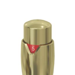 Reina Modal TRV 15mm x 15mm Bronze Corner & L/S Designer Thermostatic Radiator Valve & Lockshield