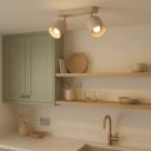 Eglo Tilston Bar 2-Light Spotlight Sandy