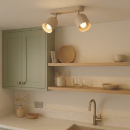 Eglo Tilston Bar 2-Light Spotlight Sandy