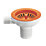 ETAL Sink Strainer Waste with Overflow Orange 90mm