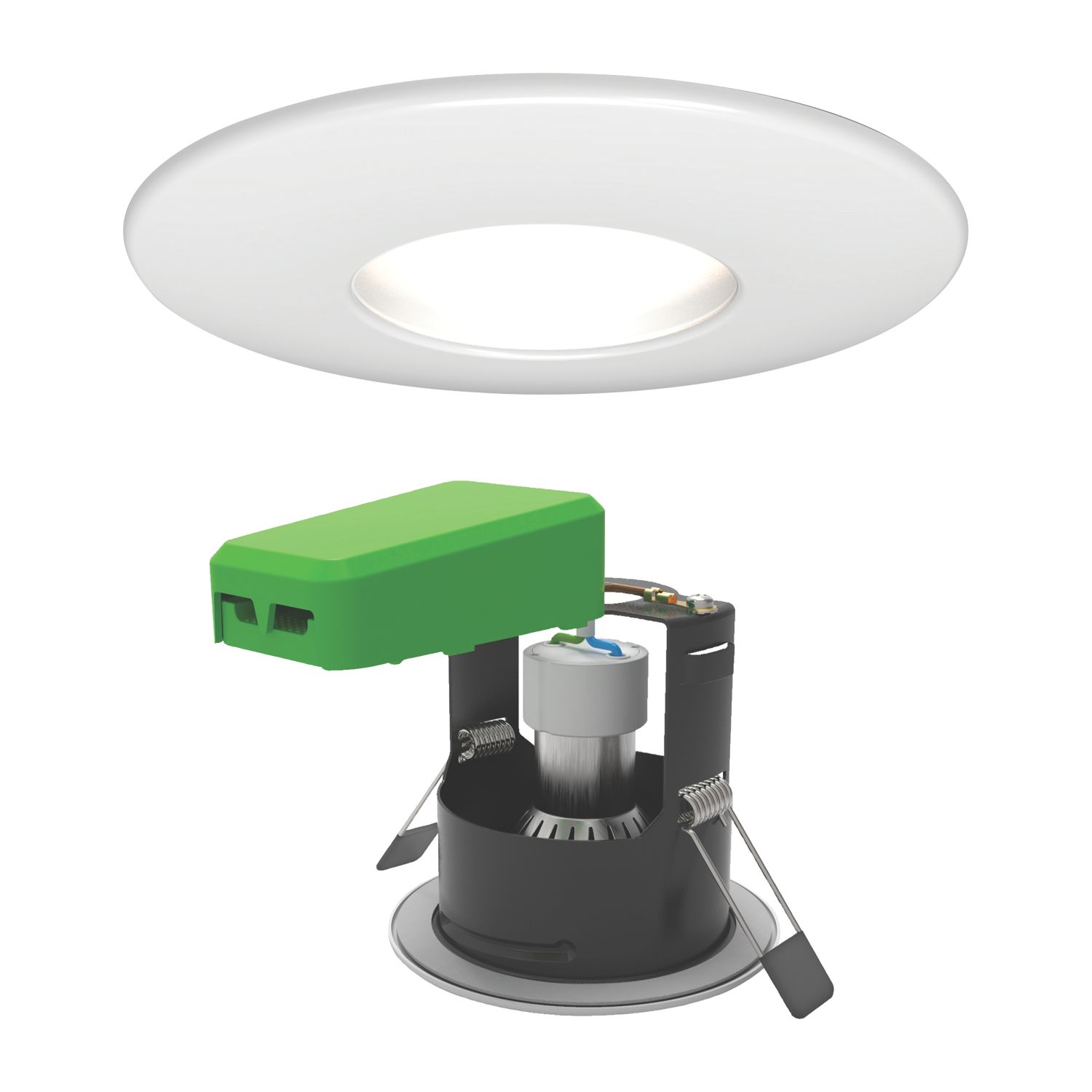 4lite Fixed Fire Rated LED Smart Downlights White 5W 345lm 6 Pack (460GR)