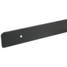 Unika Worktop Edging End Cap Matt Black 630mm x 40mm