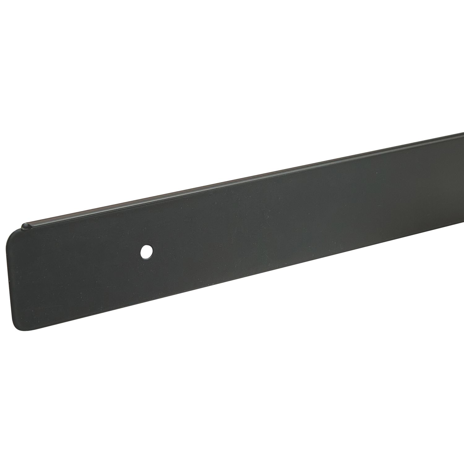 Unika Worktop Edging End Cap Matt Black 630mm x 40mm (460HG)