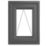 Crystal  Top Opening Clear Double-Glazed Casement Anthracite Grey uPVC Window 440mm x 610mm