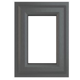 Crystal  Top Opening Clear Double-Glazed Casement Anthracite Grey uPVC Window 440mm x 610mm