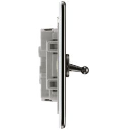 LAP  20A 16AX 2-Gang 2-Way Toggle Switch  Black Nickel