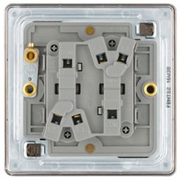 LAP  20A 16AX 2-Gang 2-Way Toggle Switch  Black Nickel