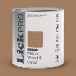 LickPro 2.5Ltr Brown 02 Satin Water-Based Trim Paint