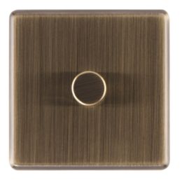 Arlec  1-Gang 2-Way LED Dimmer Switch  Antique Brass