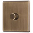 Arlec  1-Gang 2-Way LED Dimmer Switch  Antique Brass