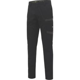 Hard Yakka Raptor Active Work Trousers Black 40" W 32" L