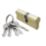 Smith & Locke Fire Rated 1 Star Double Double Cylinder Lock 35-45 (80mm) Polished Brass
