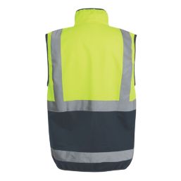 Regatta Pro Zip Collar Vest Hi-Vis Vest Yellow/Navy Medium 39.5" Chest