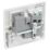 British General 800 Series 13A 1-Gang SP Switched Power Socket White with LED