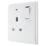 British General 800 Series 13A 1-Gang SP Switched Power Socket White with LED