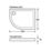 Mira Flight Low Offset Quadrant Shower Tray Right-Handed White 1000mm x 800mm x 40mm