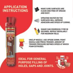 Soudal  Gap Filling Foam Hand-Held 750ml