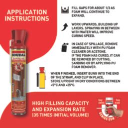 Soudal  Gap Filling Foam Hand-Held 750ml