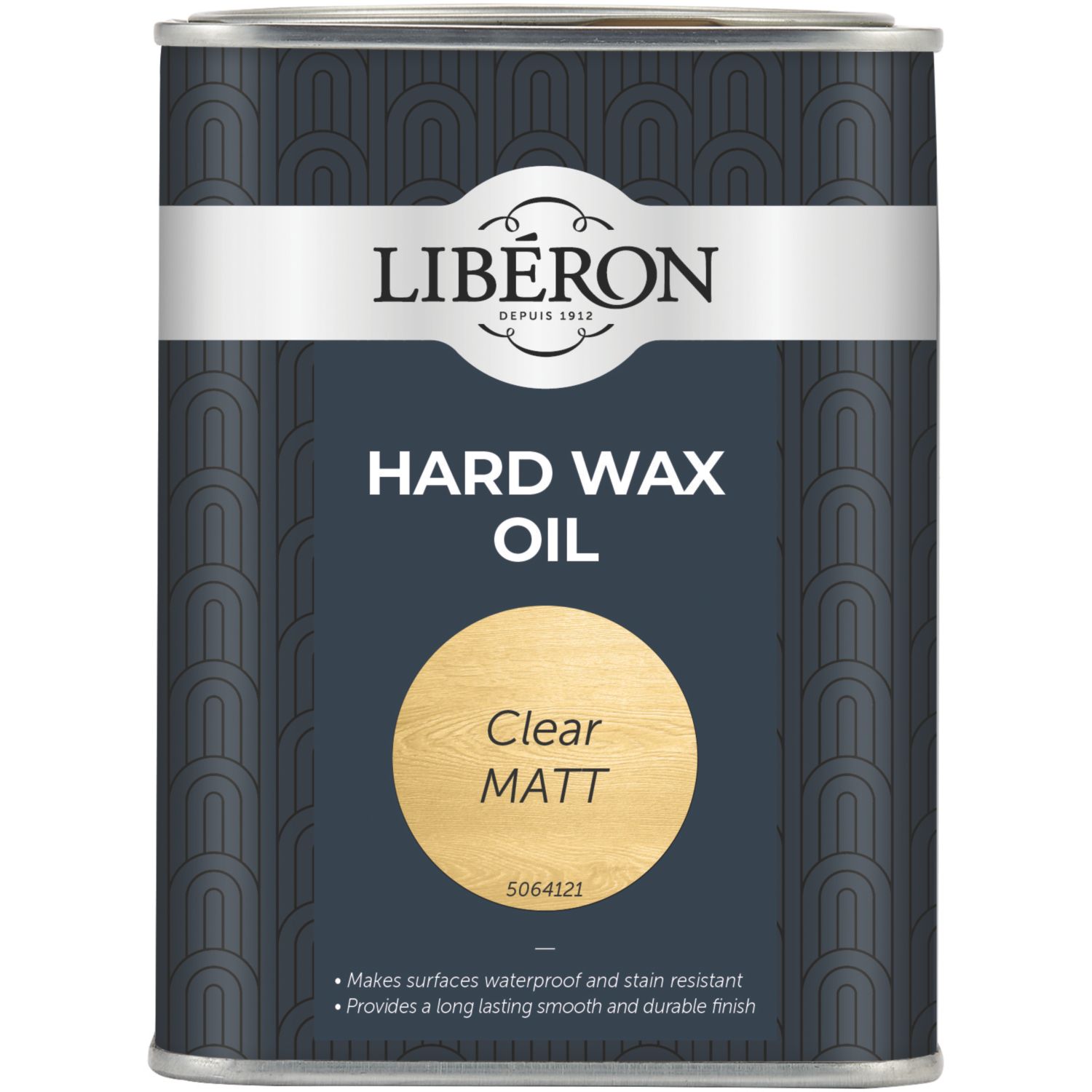 Liberon 1Ltr Clear Matt Water-Based Interior Wood Wax Oil (4613F)