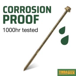 TimbaScrew  Hex Flange Thread Cutting Timber Screws 6.7mm x 150mm 50 Pack