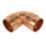 Yorkshire  Copper Solder Ring Equal 90° Elbow 28mm