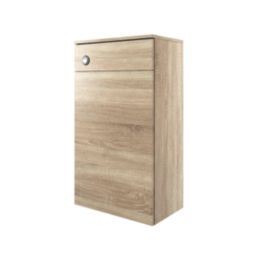 Ohio Bathroom Furniture WC Unit Oak Effect 501mm x 252mm x 830mm