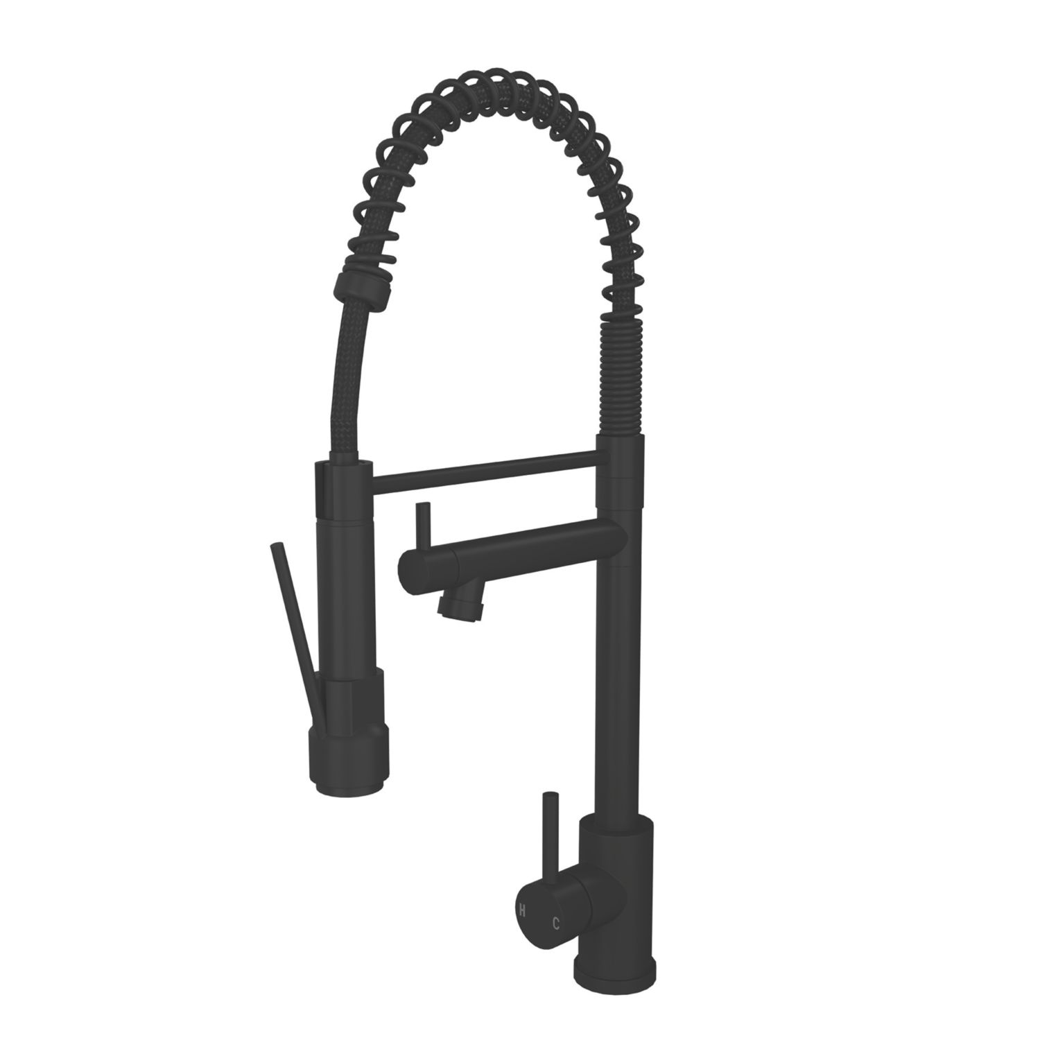 ETAL Grande Multiuse Kitchen Mixer Tap Matt Black Finish (461AF)