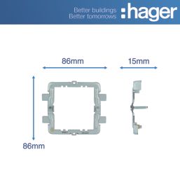 Hager Sollysta WMGF2 2-Module Grid Frame
