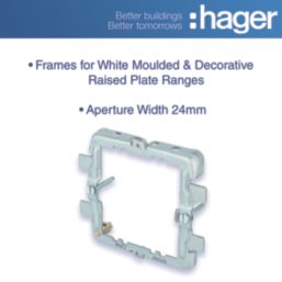 Hager Sollysta WMGF2 2-Module Grid Frame