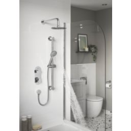 Bristan Frammento HP/Combi Flexible Concealed Chrome-Plated Thermostatic Dual Control Shower Kit