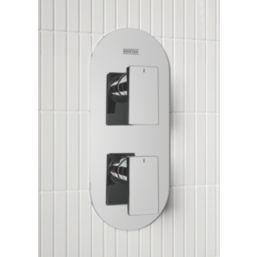 Bristan Frammento HP/Combi Flexible Concealed Chrome-Plated Thermostatic Dual Control Shower Kit