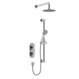 Bristan Frammento HP/Combi Flexible Concealed Chrome-Plated Thermostatic Dual Control Shower Kit