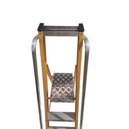 Lyte Fibreglass 3.25m 10 Step Platform Step Ladder With Handrail