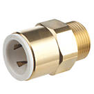Flomasta Twistloc SBMC6745M Brass Push-Fit Adapting Male Pipe Fitting Adaptor 22mm x 3/4"